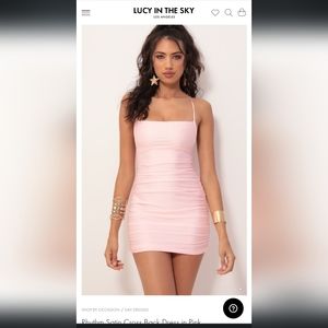 NWOT Lucy in the Sky Satin Crossback Dress